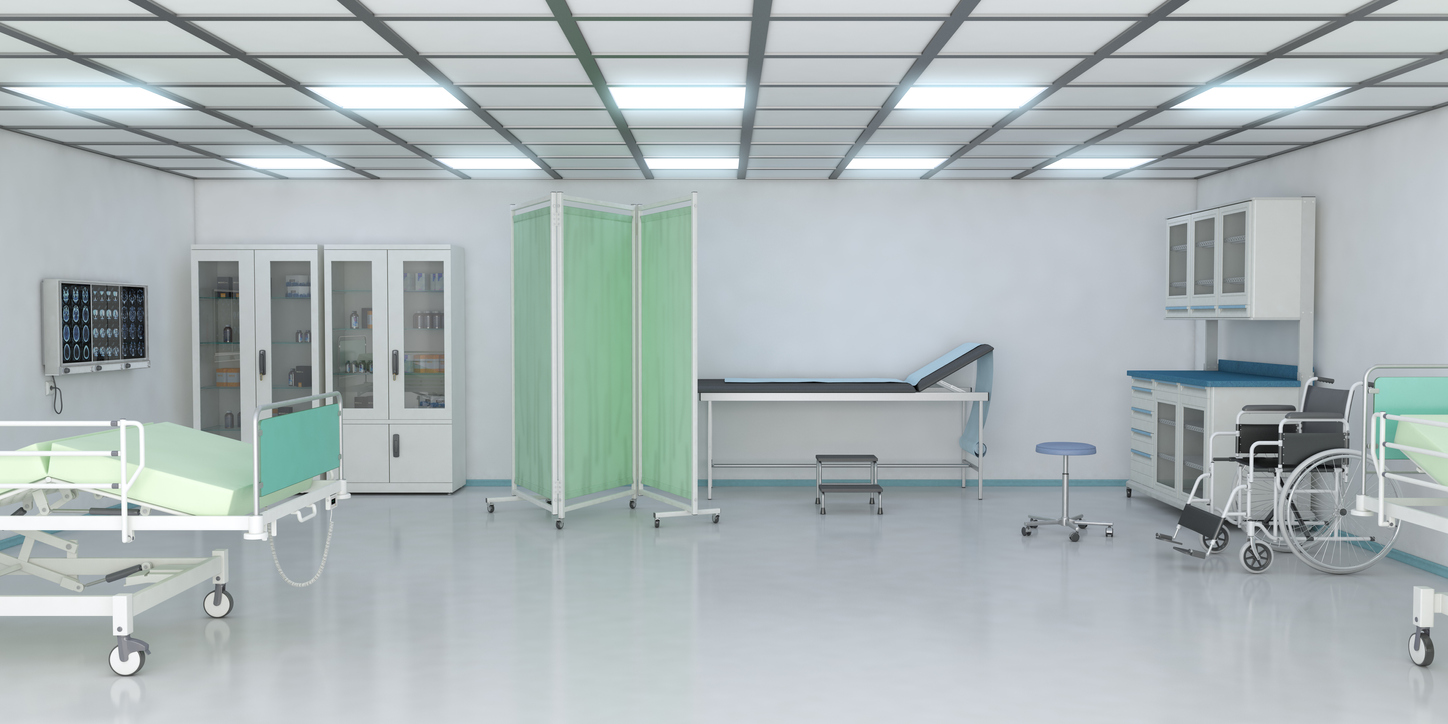 Examination Room in hospital with medical equipment