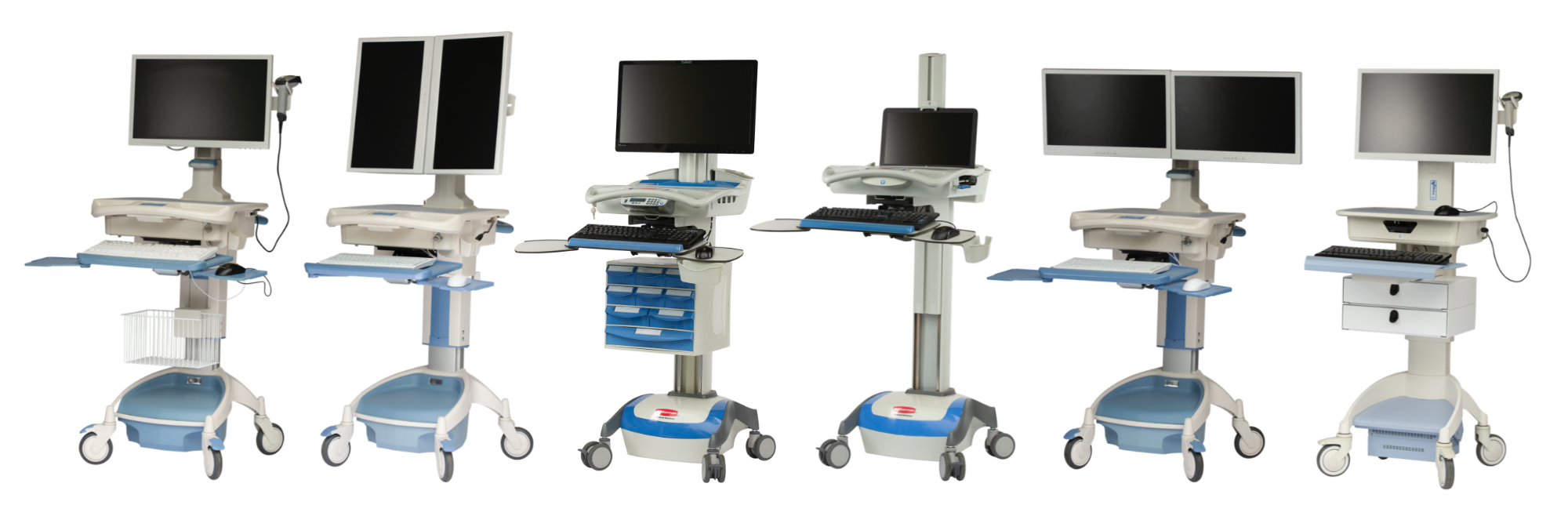 healthcare workstation on wheels